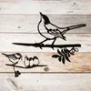 Garden Decorations Fashion Art Outdoor Decoration DIY Gift Bird Ornament Statues Backyard Branch Metal Animal