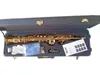 Melhor qualidade marca japonesa saxofone soprano yss 82z ouro soprano reto b-flat sax profissional instrumentos musicais bocal com capas de couro palhetas grátis