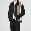 Men's Jackets 2024 Autumn Casual Loose Patchwork Assorted Colors Jacket