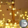 Decorações de Natal para casa 20led Ball Garland Lights Fairy String Decor de árvore de Natal 2024 Noel Navidad