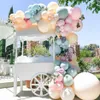 100 stuks Macaron blauw roze oranje ballonnen Garland Kit evenement partij achtergrond bruiloft decoratie kinderen verjaardag baby shower X0726259G