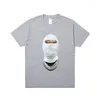 Мужские футболки Ih Nom Uh Nit Shirt Хип-хоп Уличная одежда с ромбовидной маской 3D Мода 1:1 Высококачественная хлопковая футболка для скейтборда