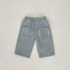 Trousers Autumn Baby Loose Toddler Boy Denim Pants Fashion Pocket Infant Girl Casual Cotton Kids Clothes