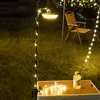 Bärbara lyktor Led Camping Lamp Strip Atmosphere 10m vattentät återvinningsbart lätt bälte utomhus trädgårds hängande tältrum bröllop