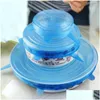 Other Kitchen Tools 6Pcs Per Set Sile Stretch Suction Pot Lids Food Grade Fresh Kee Wrap Seal Lid Pan Er Kitchen Accessories Drop Deli Dhjxq