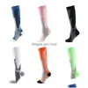 Chaussettes de sport en cours d'exécution hommes femmes compression football basket-ball varices nylon médical bas d'allaitement en plein air cyclisme fitnes DHB4M