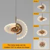 Lampade a sospensione Lampada moderna Girevole Multi-Styling Luci rotonde a LED Casa Soggiorno per interni Scale Corridoio Decorazioni artistiche Illuminazione a soffitto