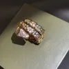 anillo ringss 3 colour style serpentii versatile ring ring size 6 7 8 9 ring 18K gold jewelry wholesale anellos serpentii ring design set gifts