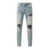 Purple Jeans Designer Men Jeans Women Man Slim Fit Denim Letter Print Pants Ripped Jeans Mens Streetwear Large Size Trousers Jeans 653