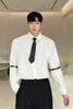 Мужские повседневные рубашки с длинным рукавом для мужчин, одежда 2024, одежда Social Masculina, приталенная сорочка, хлопковая мужская блузка, рубашка A13