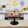 Plates Wood High Foot Tray Housewarming Gifts Decorative Trays Cake Plate For Decor