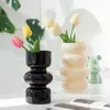 Vases Nordic Glass Flower Vase Dried Arrangement Pot Decoration Home Plant Hydroponic Terrarium Office Table Decor