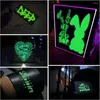 Fönsterklistermärken Glöd i det mörka självhäftande vinyl Lysande filmark för Cricut Craft Cutter Diy Glass Neon Wall Cup Home Decoration