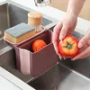 Cestino drenante per riporre gli oggetti da cucina Separazione asciutta e bagnata Pattumiera Scarico per lavandino per oggetti essenziali per la casa