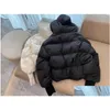 Mens Down Parkas Designer Fashion Luxurys Channel Veste Automne et hiver Femmes Homme Puffer Vestes Manteau Broderie C Revers Capuche Zip OTB8P