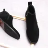 Scarpe da uomo alla caviglia in pelle scamosciata Stivali da uomo eleganti con cerniera marrone nero autentico Stivali da uomo formali di alta qualità