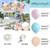 100st Macaron Blue Pink Orange Balloons Garland Kit Event Party Backdrop Wedding Decoration Kids Birthday Baby Shower X0726261R