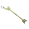 Keychains Bsarai LOL Lady Of Luminosity Luxanna Crownguard Steel Legion Lux Sword Staff Toy Model Key Chain Ring