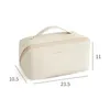 Cosmetic Bags Women Bag Soft Leather Makeup Large Capacity Storage Pillowcase Wash Lady Bathroom Waterproof