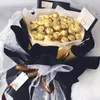 Decorazione per feste 100 pezzi/set porta involucri di cioccolato supporto rotondo trasparente per avvolgere fiori supporto per bouquet fai da te fatti a mano