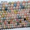 Lösa ädelstenar meihan naturlig A -klass Madagaskar Beryl 6mm 8mm 10mm Slät rund charm ädelsten för smycken gör design