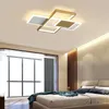 Pendant Lamps Modern Led Chandelier Gold Ceiling Lamp Rectangle Style For Bedroom Living Room Dining Room Kitchen Design Remote Control Light YQ240201