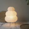 Candeeiros de mesa Design japonês Akari Noguchi Yong Lâmpada de papel de arroz branco Decorativo Luzes de mesa para quarto sala de estar/sala de jantar estudo loft