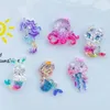 Craft Tools 10 Pcs Cute Shiny Cartoon Ocean Series Bear Back Resin Scrapbooking DIY Jewelry Earwear Decoration Accessories