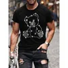 Herren Qualität Mode T-Shirts Casual Hip Hop Kurzarm Schädel Bohrer Männer Kleidung T Tops Oansatz Strass T-shirt Y2K 240119