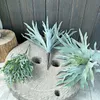 Artificial plant big staghorn fern decorative green plants tropical rainforest flower arrangement home restaurant window display 240127