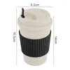 Water Bottles Portable Wheat Straw Coffee Cup Reusable Multifunctional Eco-Friendly Travel Mug High Temperature Resistant With Lid