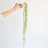 Flores decorativas pendurado simulação rattan artificial forma suculenta vegetação bonsai plantas folha picaretas planta falso casa jardim