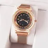 Fashion Brand beautiful Watches Women's Girls Colorful crystal style steel metal Magnetic band quartz wrist watch L08255w