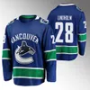 Vancouver Quinn Hughes Canucks Jersey Elias Lindholm Brock Boeser Elias Pettersson J.T. Miller Tyler Myers Sam Lafferty Thatcher Demko Filip Hronek Casey Desmith