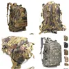 Backpacking Packs 45l Militära taktiska väskor Ryggsäck Army Molle Assat väska Män utomhus vandring Trekking Cam Fishing Hunting Camo Rucksa Dhxnr