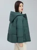 Women's Trench Coats Plus Size Winter Down Jacket Short Loose Padded Hooded Coat. Puffer Parkas Casaco Feminino 2024