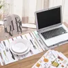 Bordmattor Placemats PVC MAT KIDS Kök Bordsartiklar Tarkera matskivor Diaglar Napperon Plate Bar Tapete de Lugar