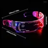 Party Decoration Colorful Luminous Glasses 7 Mode Adjustable LED Light Up Goggles Bar KTV Disco Christmas Halloween Prop Glow