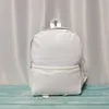 DOMIL Seersucker School Bags White Stripes Cotton Classic Backpack GA Warehosue Soft Girl personalized Backpacks for Girl DOM106031