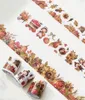 Cadeauverpakking Vintage herfst oogstseizoen Washi PET-tape voor planner-kaarten maken DIY scrapbooking plan decoratieve sticker