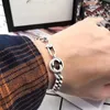 Vendita all'ingrosso di accessori regalo per bracciale da sposa in acciaio inossidabile placcato oro 18 carati con catena di lusso