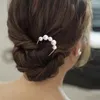 Pinces à cheveux coréennes en forme de U, épingles à cheveux en perles, simples, coque en métal, épingles pour femmes et filles, bâtons pour chignon, accessoires de coiffure