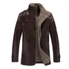 Mens European Size Leather Jacket with Added Fat and Medium Length Youth Fur Integrated m Designer 8xl 9LJU