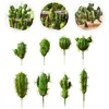 Dekorativa blommor Konstgjord kaktus Fake Succulent Plant Simulation Miniature Plants Succulents Simulerade julplattan