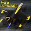 FX935 F35 Fighter RC Avião 2.4G 4CH EPP Avião de controle remoto Warbird Jet Espuma elétrica Gider Modelo Brinquedos para meninos 240118