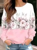 Kobiety z kapturem 2024 Europa i niezależna stacja Stanów Zjednoczonych Europejska moda bluzy bluzy pullover kwiat