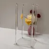 Atacado 40cm a 130cm) novo design decoração de casamento cenário acrílico transparente suporte pequeno mesa de bolo pedestal de flores