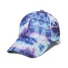 Ball Caps Duck Hat Dames Fancy Summer Street Fashion Graffiti Tie Dye Baseball Cap Mannelijke Europese en Amerikaanse Casual Vizier