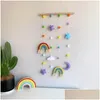 Accessoires de cheveux Rainbow Po Présentoir avec filles Bow Clips Cintre de rangement Tenture murale Photo Drop Livraison Bébé Enfants Maternité Otph4