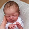 16 Inch born Zendric 3D Painted Skin Reborn Doll Kit With Cloth Body Unfinished Premature Baby Parts DIY Toy 240119